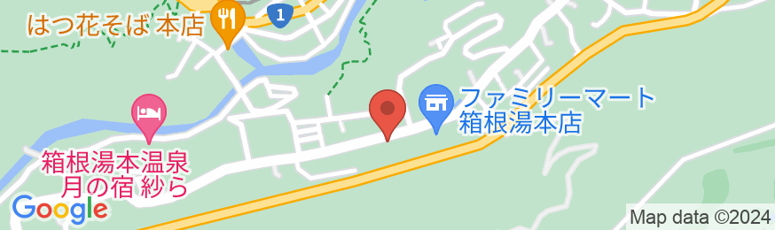 箱根湯本温泉 箱根 花紋の地図