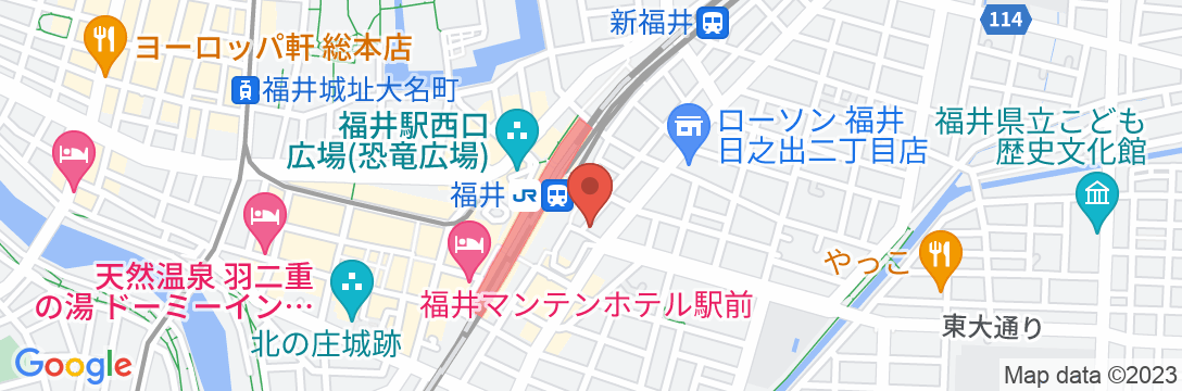 ホテル京福 福井駅前の地図