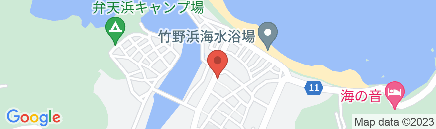 竹野浜 宿 福田屋の地図