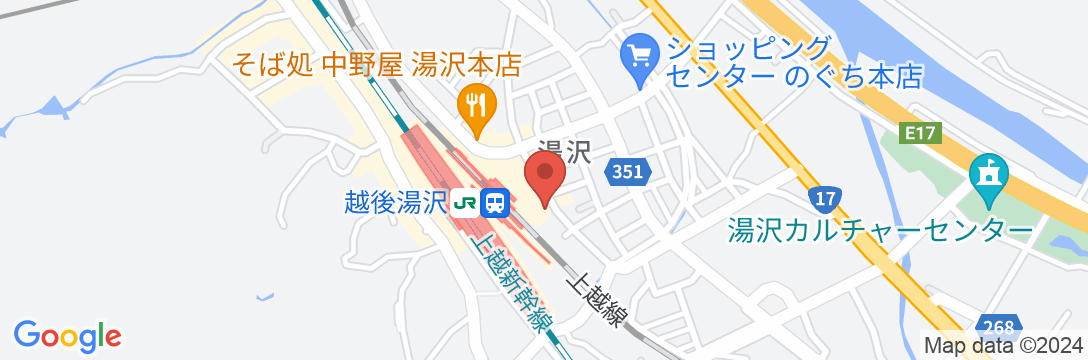 越後湯沢温泉 ホテルやなぎ<新潟県>の地図