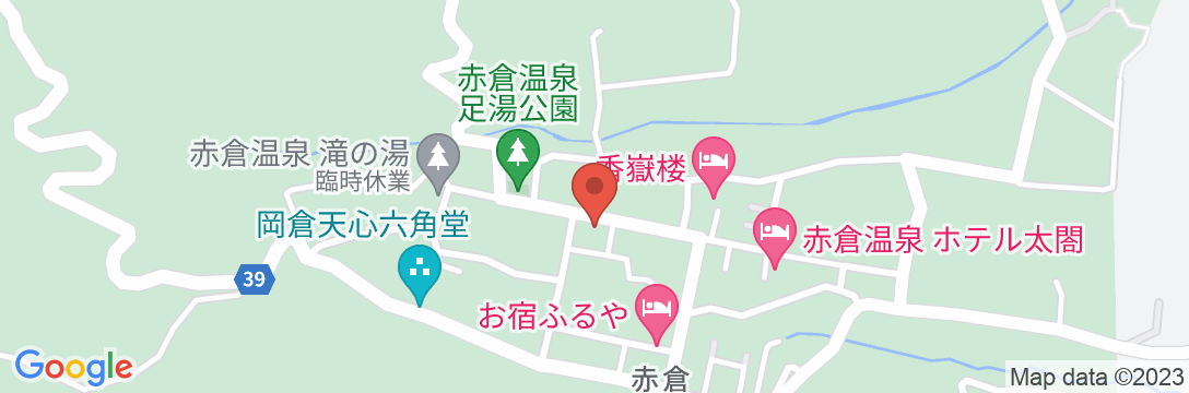 赤倉温泉 板倉旅館の地図