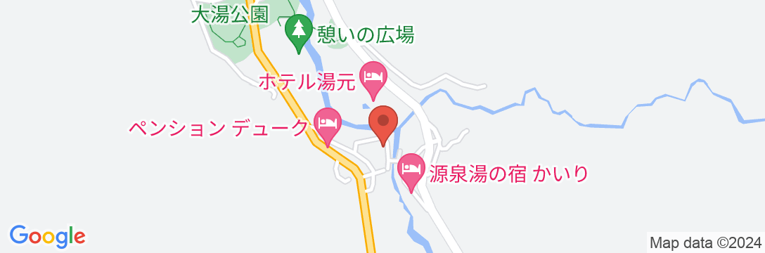 大湯温泉 湯元庄屋 和泉屋旅館<新潟県>の地図