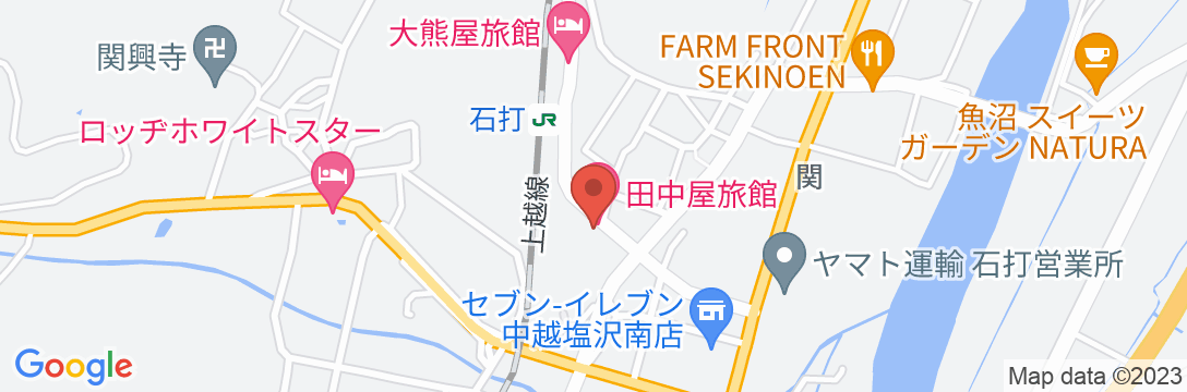 田中屋旅館<新潟県>の地図