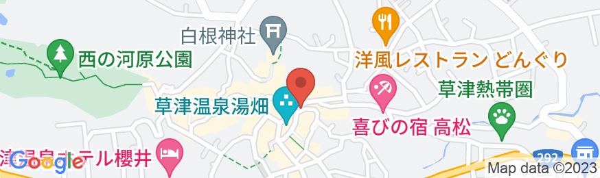 草津温泉 松村屋旅館の地図