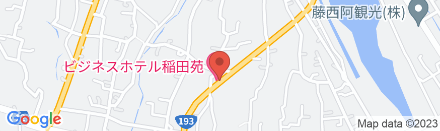 ビジネスホテル 稲田苑の地図