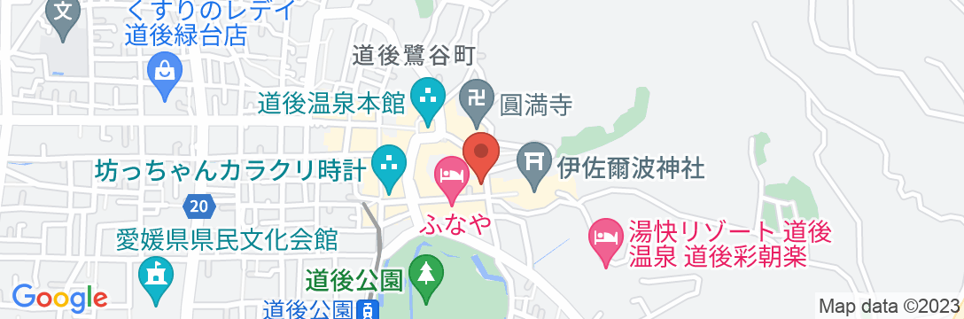 ホテル中川の地図