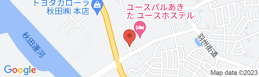 秋田県青少年交流センターの地図