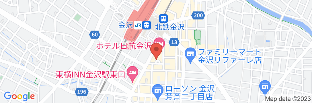 ホテル日航金沢の地図