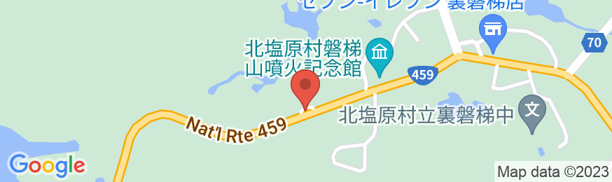 裏磐梯高原 ペンション楓(かえで)の地図