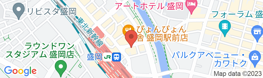 盛岡シティホテルの地図