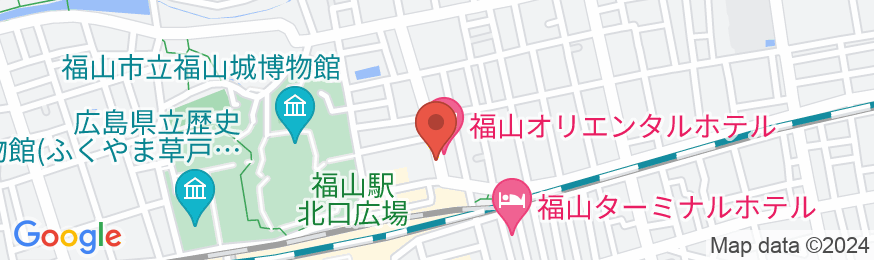 福山オリエンタルホテルの地図