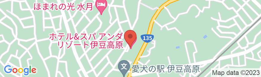 ホテル&スパ アンダリゾート伊豆高原の地図