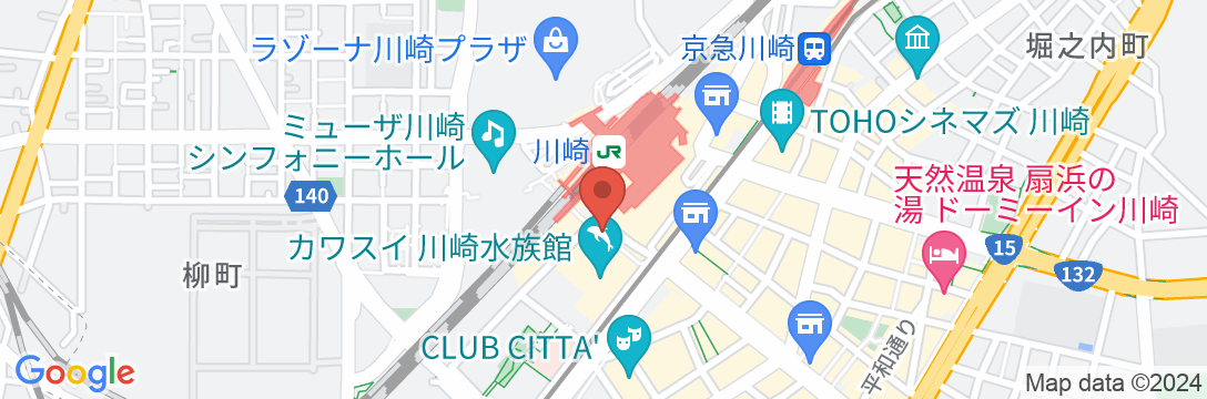 川崎日航ホテルの地図