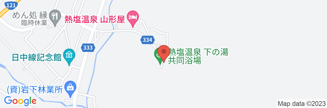 会津熱塩温泉 ますや旅館の地図