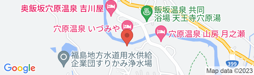 飯坂温泉 かじか荘の地図