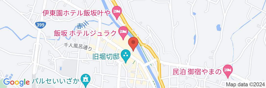 飯坂温泉 旅館 千歳の地図