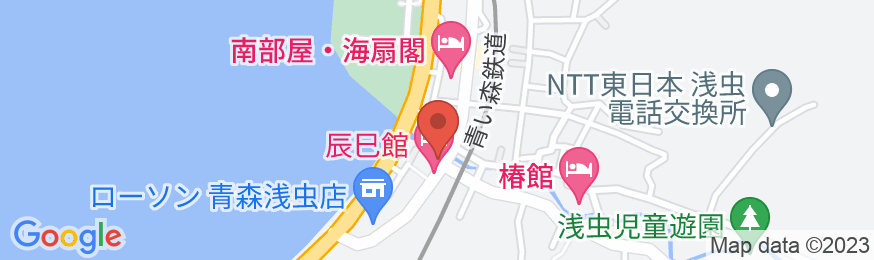 浅虫温泉 旅館 小川の地図