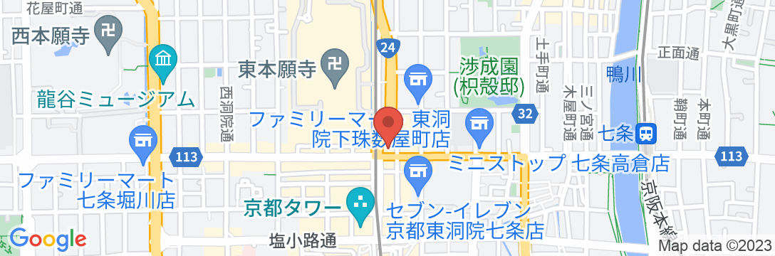 ホテルステーション京都西館の地図