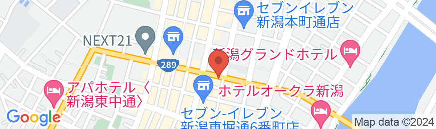 ホテルディアモント新潟の地図