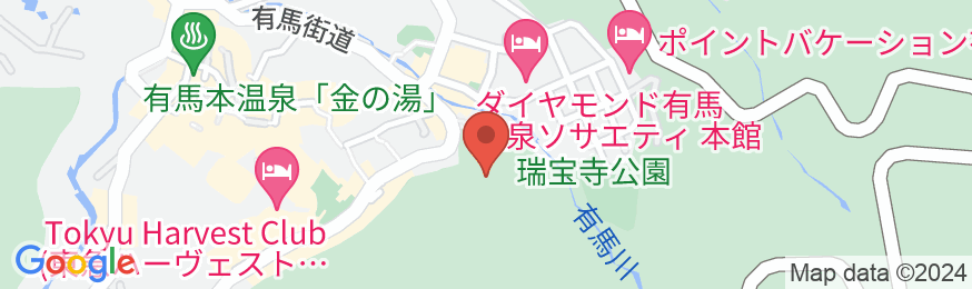有馬温泉 竹取亭円山の地図