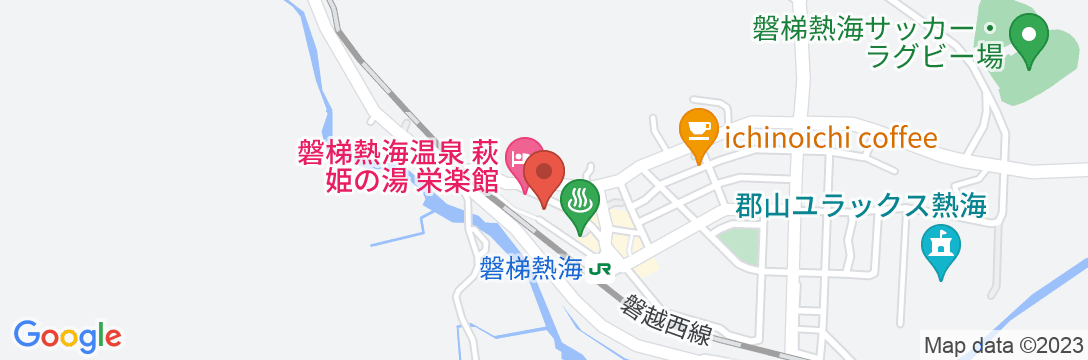 磐梯熱海温泉 紅葉館きらくやの地図