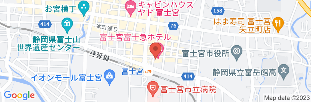 富士宮 富士急ホテルの地図