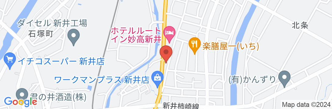 ホテルルートイン妙高新井の地図