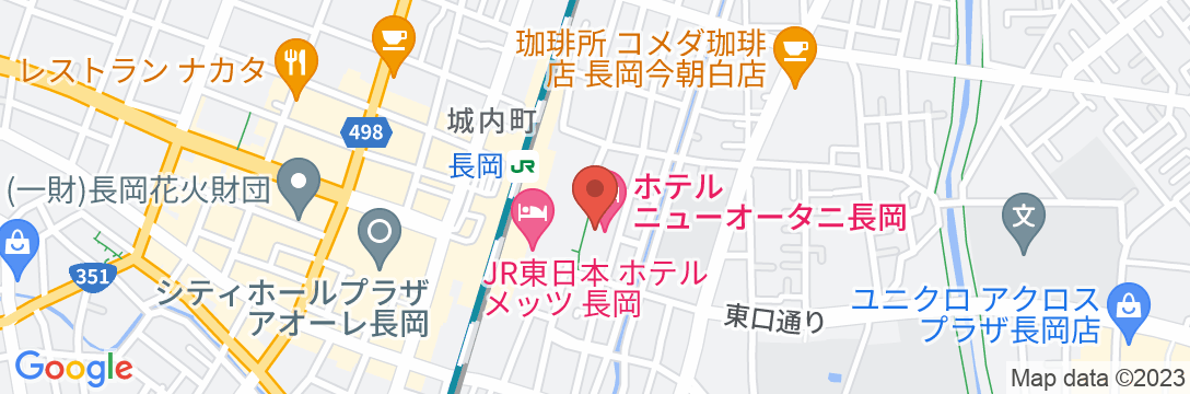 ホテルニューオータニ長岡の地図