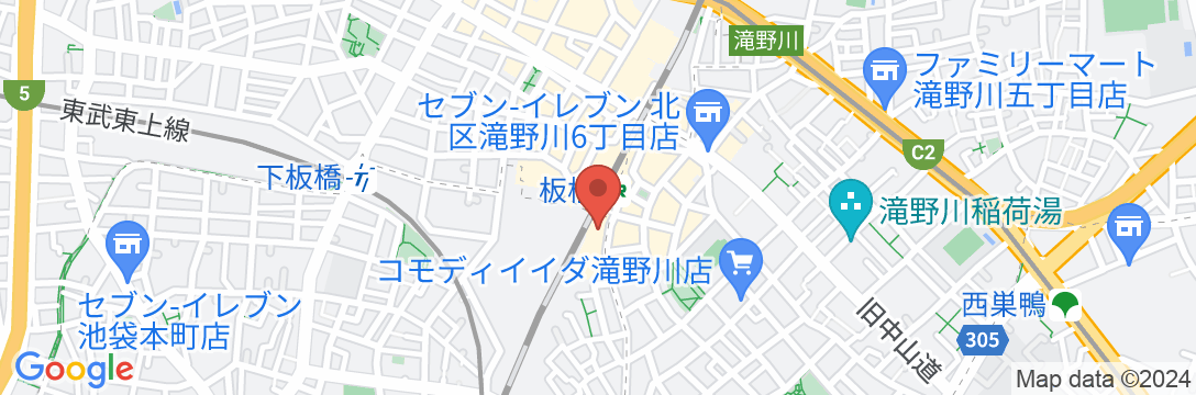 アパホテル〈東京板橋駅前〉の地図