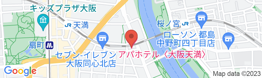 アパホテル〈大阪天満〉の地図