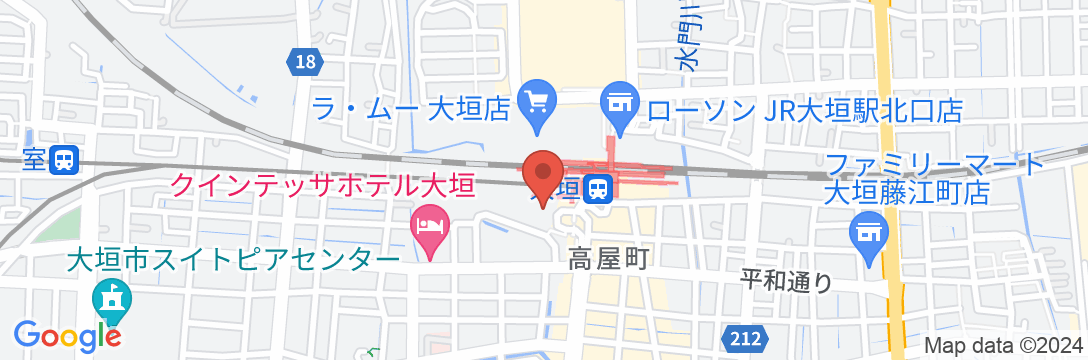 アパホテル〈大垣駅前〉の地図
