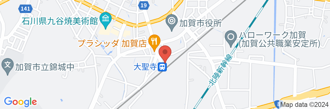 アパホテル〈加賀大聖寺駅前〉の地図