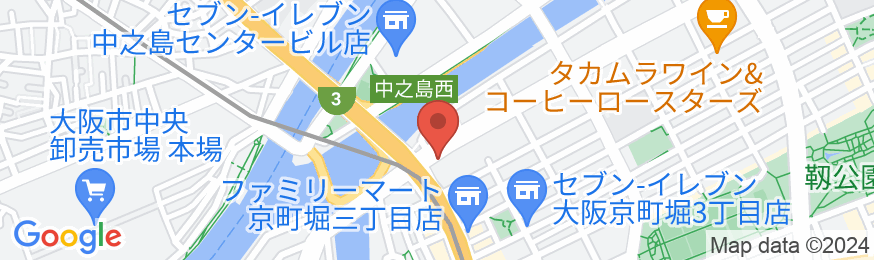湯元「花乃井」スーパーホテル大阪天然温泉(2024年2月14日リニューアルオープン)の地図