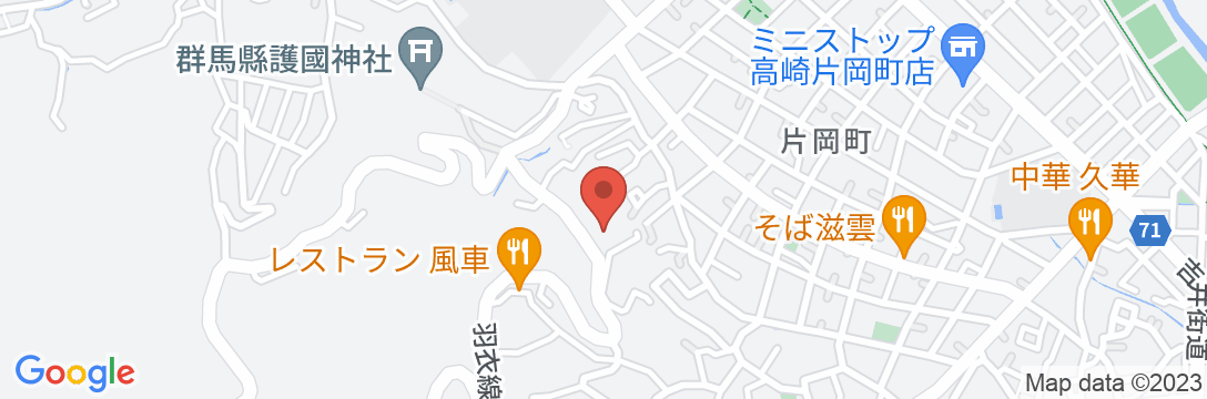 高崎シルバーホテルの地図