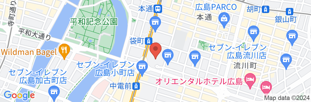 ANAクラウンプラザホテル広島の地図
