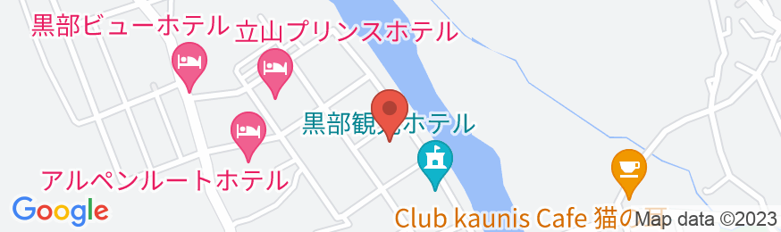 大町温泉郷 黒部観光ホテル(BBHホテルグループ)の地図