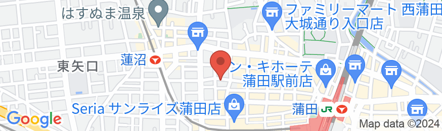 アパホテル〈蒲田駅西〉の地図