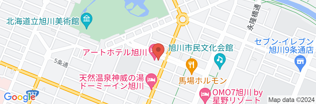 アートホテル旭川の地図