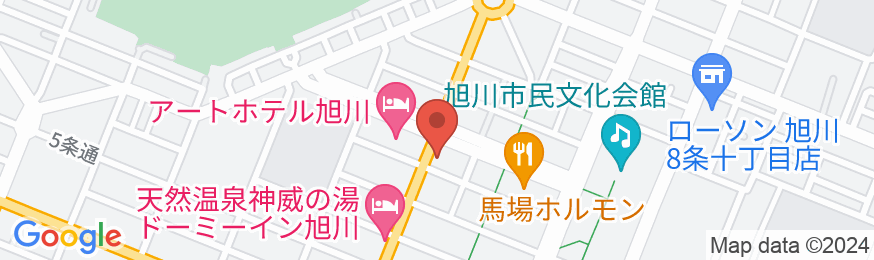 旭川トーヨーホテルの地図