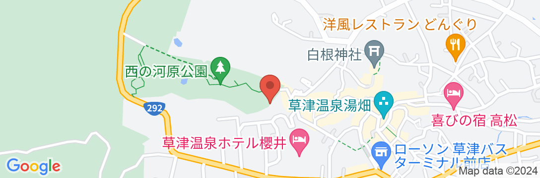 草津温泉 ホテルスパックス草津の地図