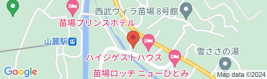 苗場スプリングスホテルの地図