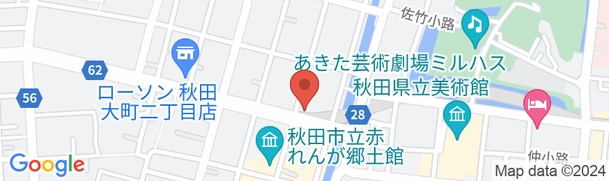 ホテルパールシティ秋田 竿燈大通り(旧 アキタスカイホテル)の地図