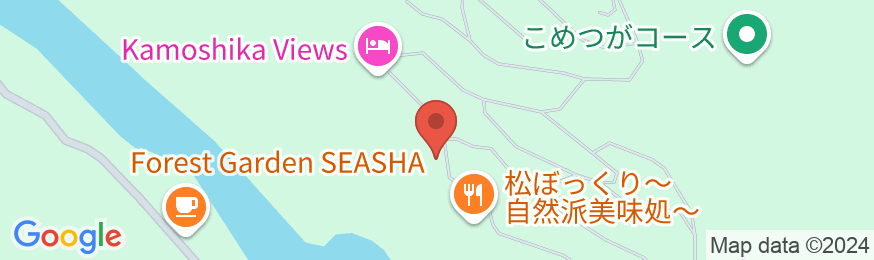プチホテル ピーターラビットの地図