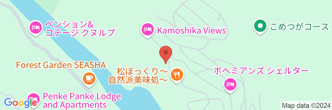 プチホテル ピーターラビットの地図