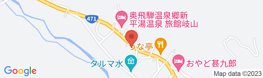 奥飛騨温泉郷 旅館 鷹乃湯の地図