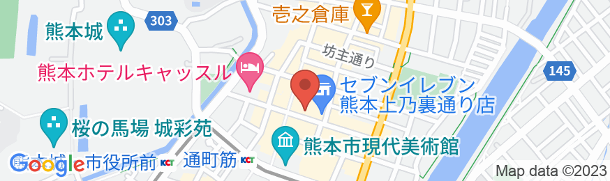 熊本和数奇司館の地図