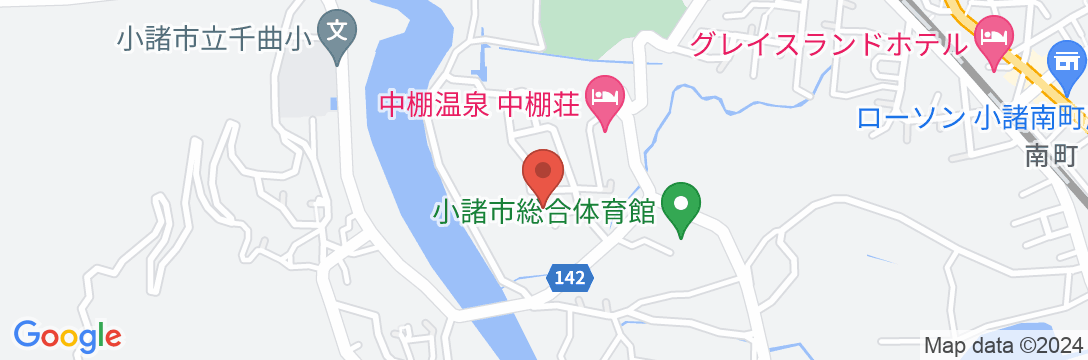島崎藤村ゆかりの宿 中棚荘の地図