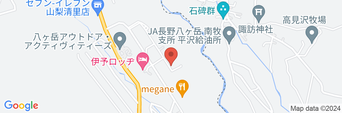 清里ゲストハウス ブロークンエッグインの地図