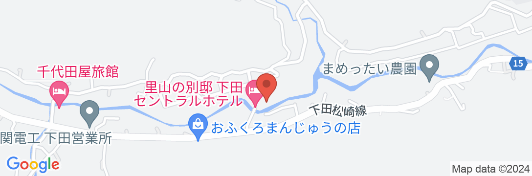 里山の別邸 下田セントラルホテルの地図