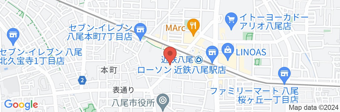 八尾ターミナルホテル南館の地図